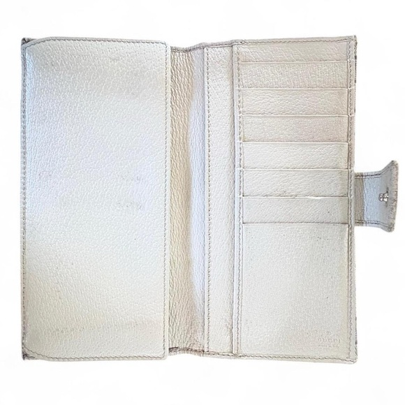 Vintage Authentic Gucci GG Supreme Monogram 
Continental Long Wallet Clutch - Picture 4 of 8